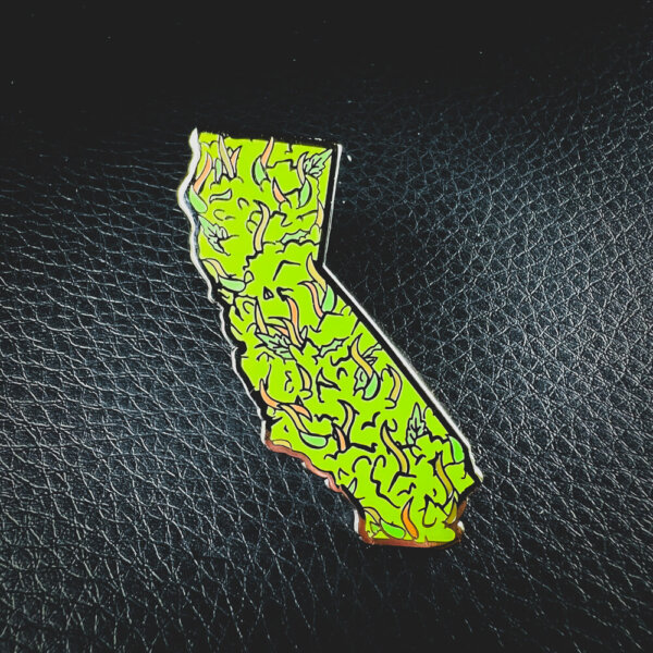 California Weed Enamel Pin
