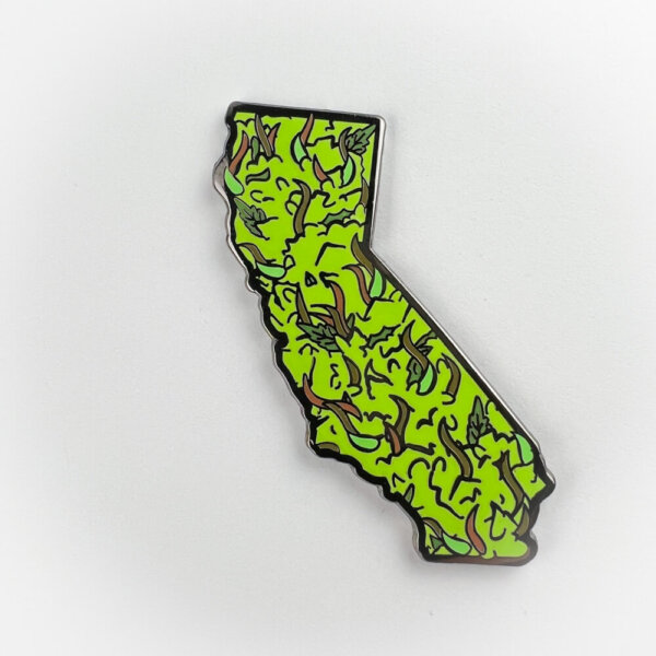 California Weed Enamel Pin