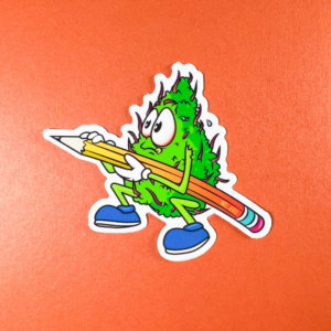 Scribble Weed Nug Vinyl Sticker