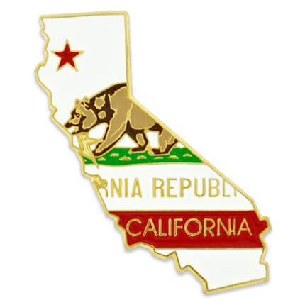 California Flag State Pin