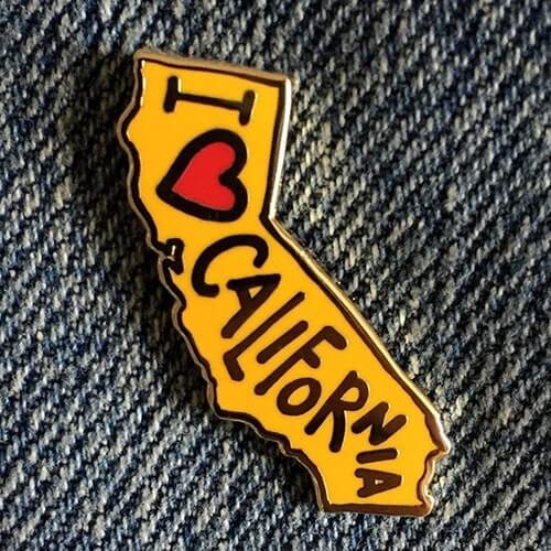 I Love California Pin