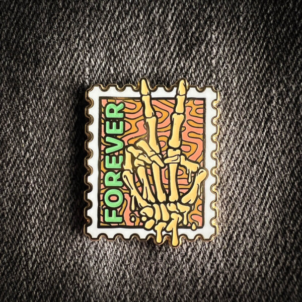 Forever Peace Pin - Gold