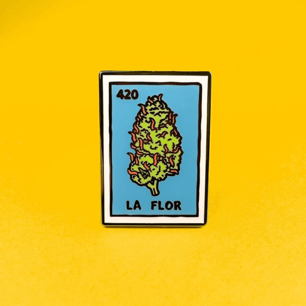 La Flor Loteria Card Enamel Pin