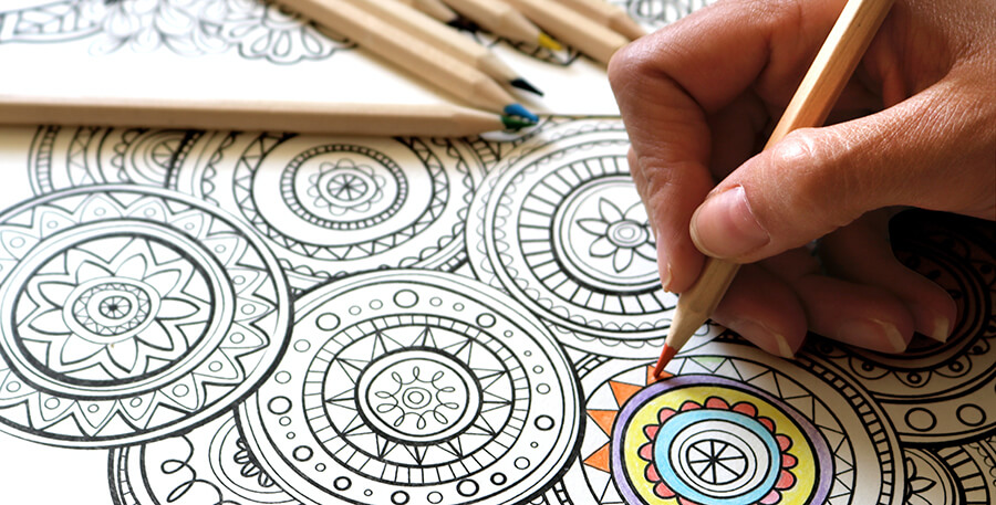 Color in a Coloring Book - Fun Things To Do While High