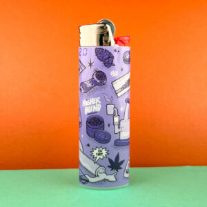 Weed Icons Classic Bic Lighter