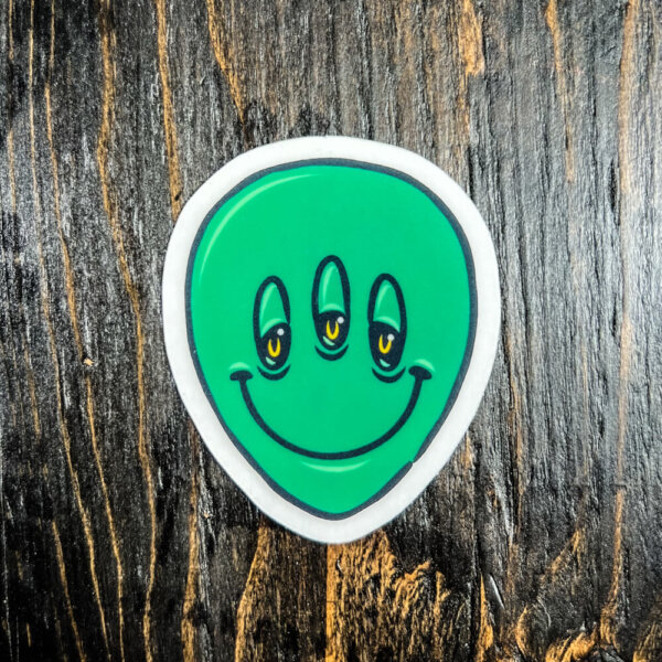 Alien Smiley Sticker
