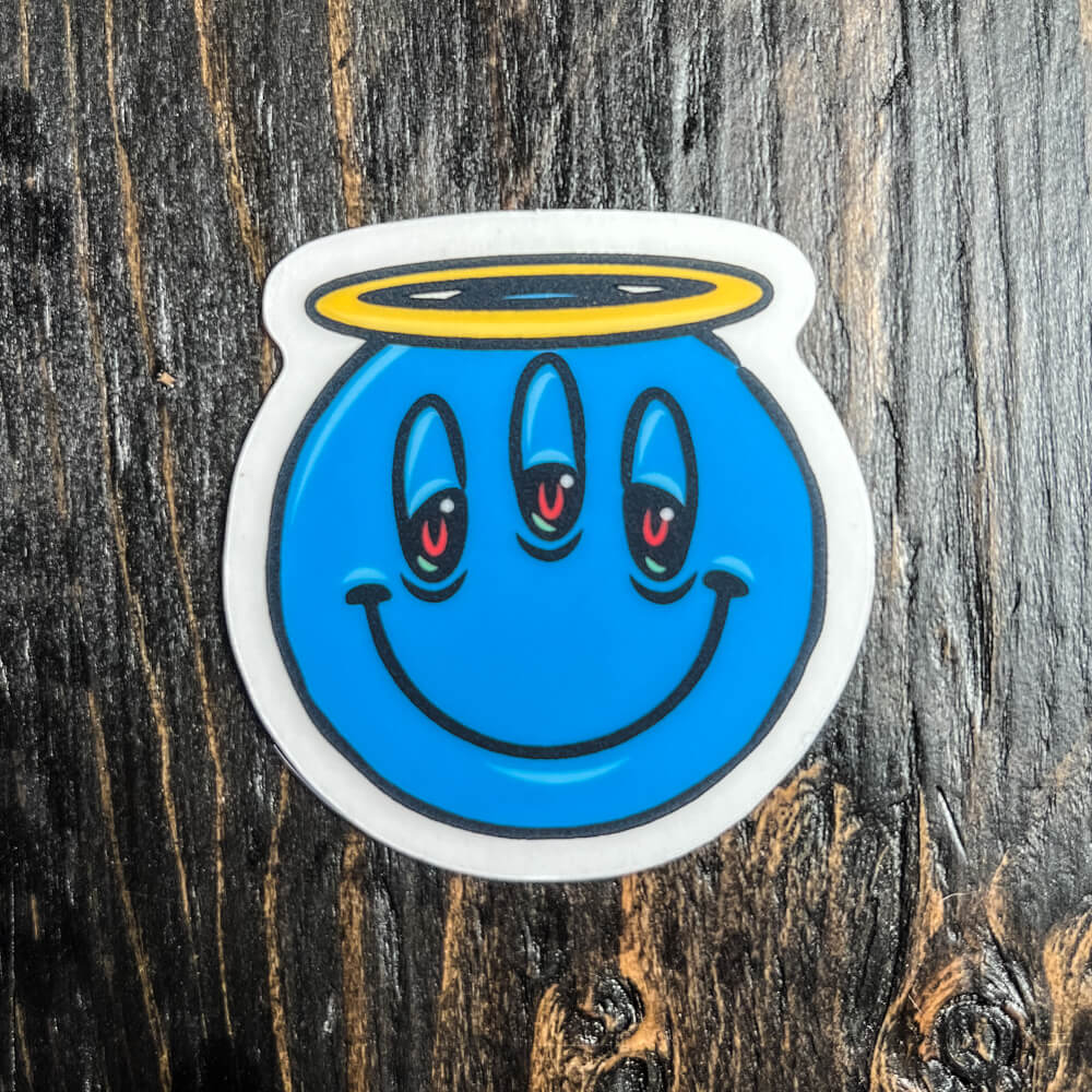 Angel Smiley Sticker - Higher Blend