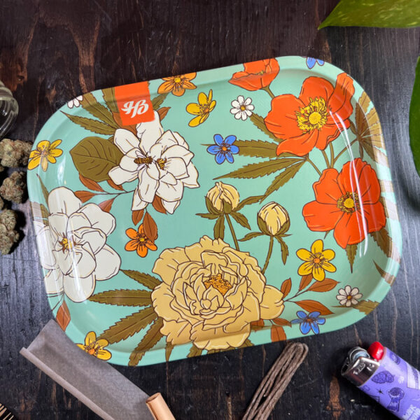 Floral Weed Rolling Tray